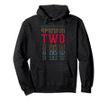 Two 2Nd Birthday Layered Text 2 Year Old Hoodie - Custom Art Print Unisex - T-Shirt, Sweatshirt, Hoodie