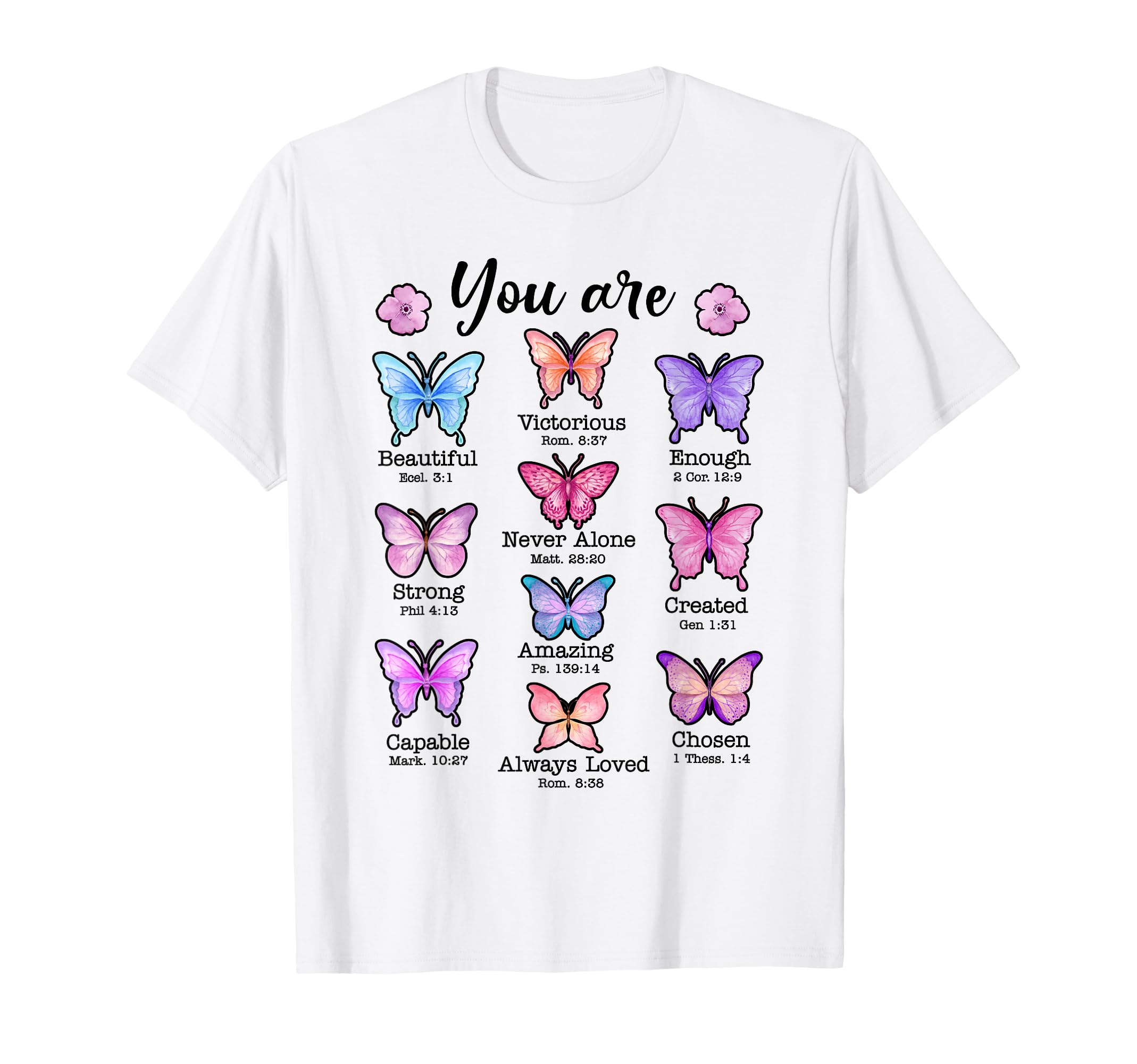 You Are Butterfly Beautiful T-Shirt - Minimalist Print for Adults - T-Shirt, Sweatshirt, Hoodie
