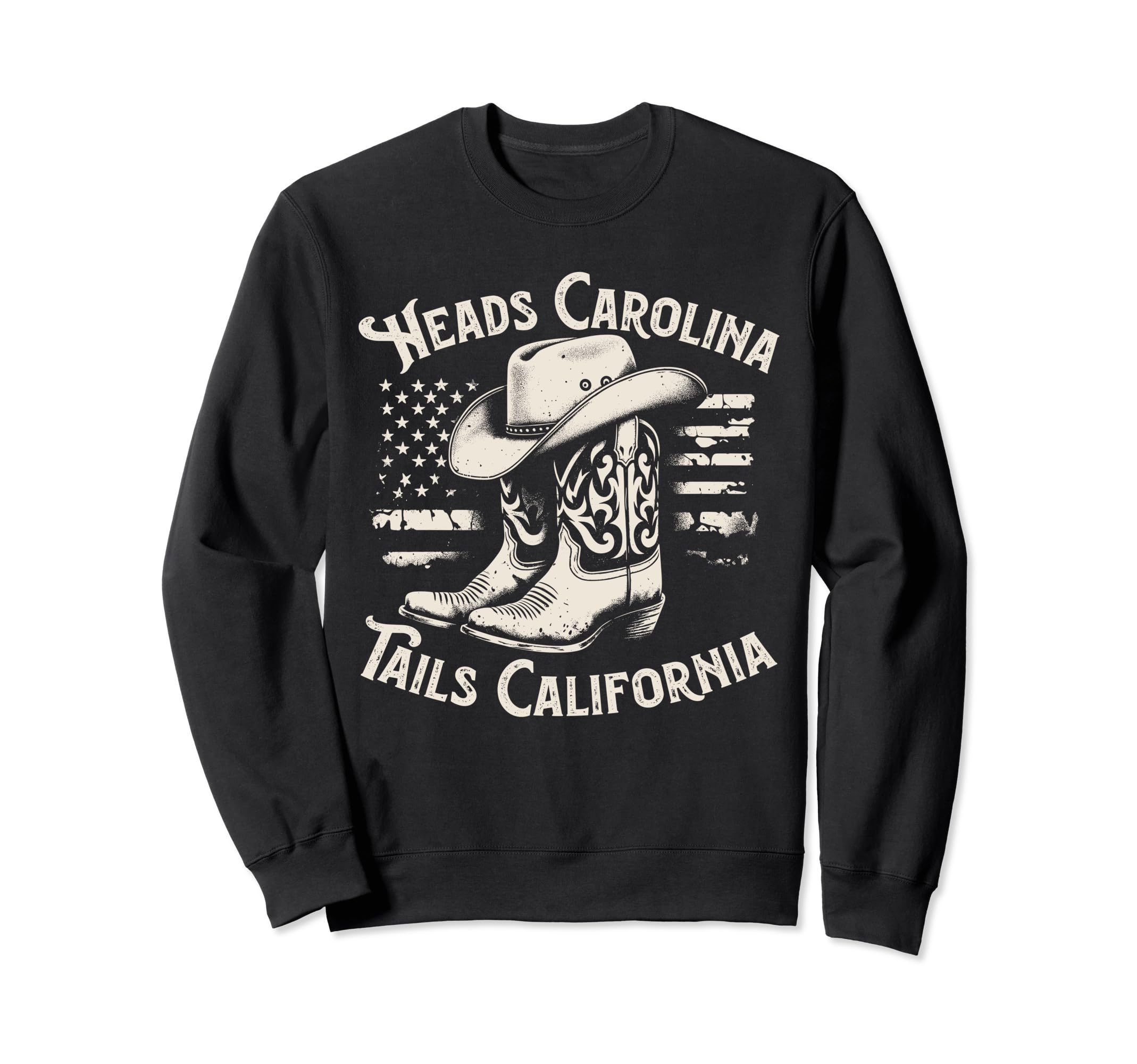 Heads Carolina Tail California Sweatshirt - Minimalist Print Men Women - T-Shirt, Sweatshirt, Hoodie