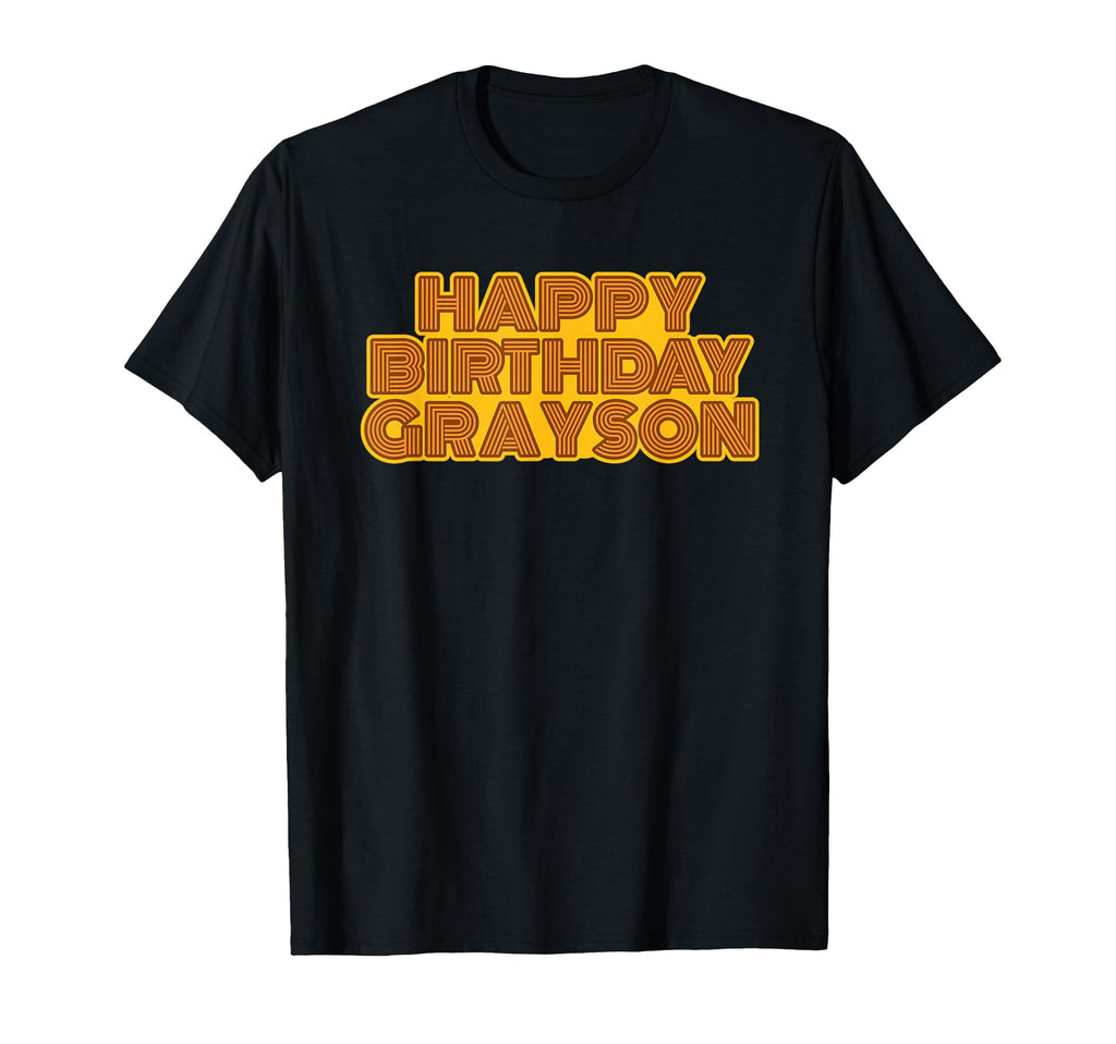 Happy Birthday Grayson Personalized T-Shirt - Unique Graphic for Adults - T-Shirt, Sweatshirt, Hoodie