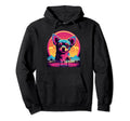 Chihuahua 80S Synthwave Sunset Hoodie - Streetwear Style Unisex - T-Shirt, Sweatshirt, Hoodie