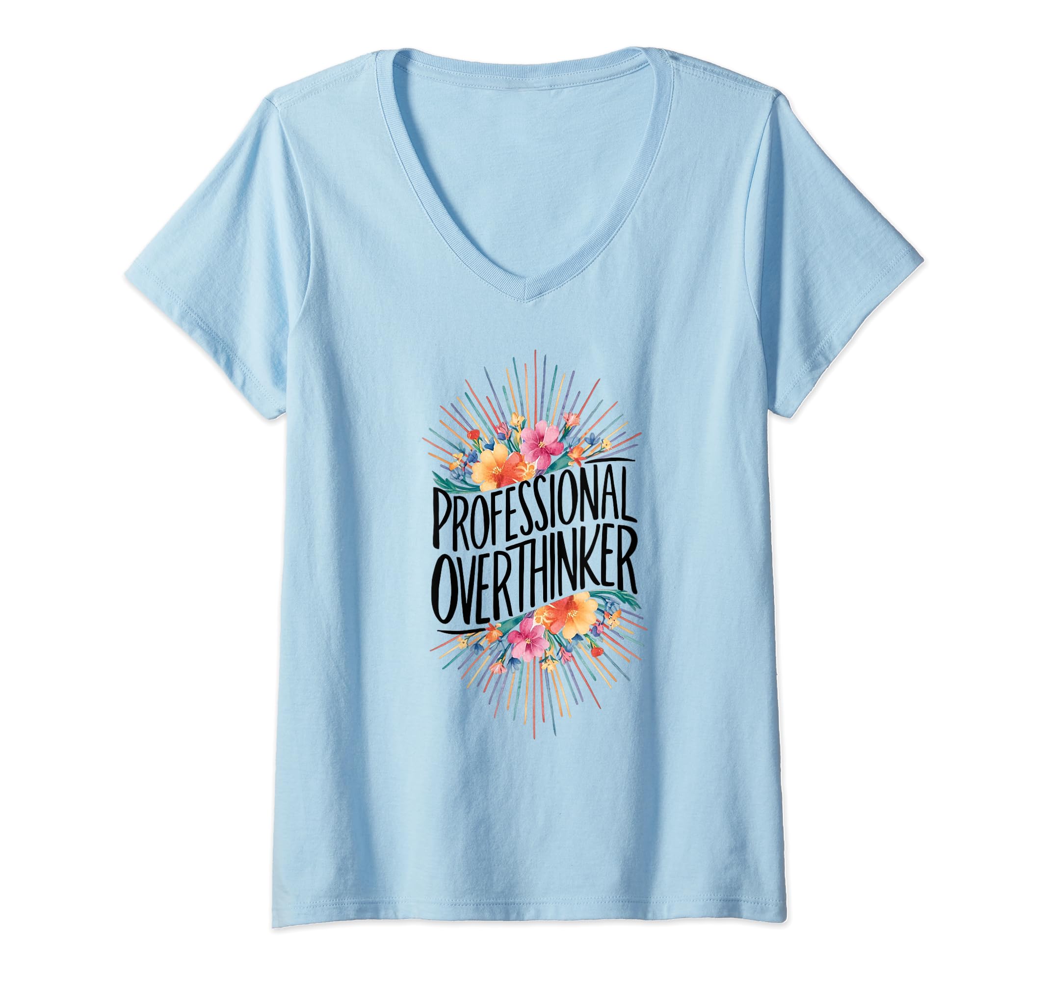 Womens Professional Overthinker T-Shirt - Fun Novelty Design for Adults - T-Shirt, Sweatshirt, Hoodie