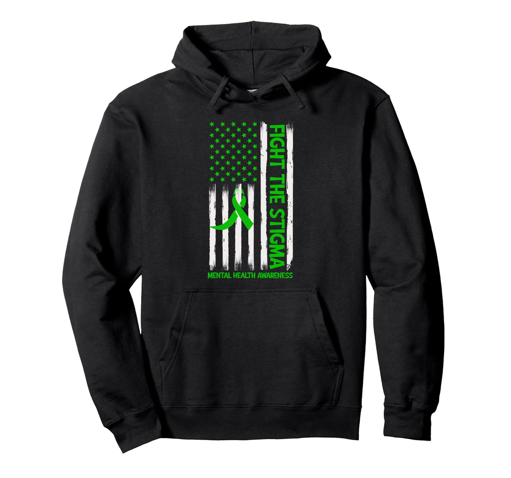 Mental Health Awareness Fight Stigma Hoodie - Streetwear Style Unisex - T-Shirt, Sweatshirt, Hoodie