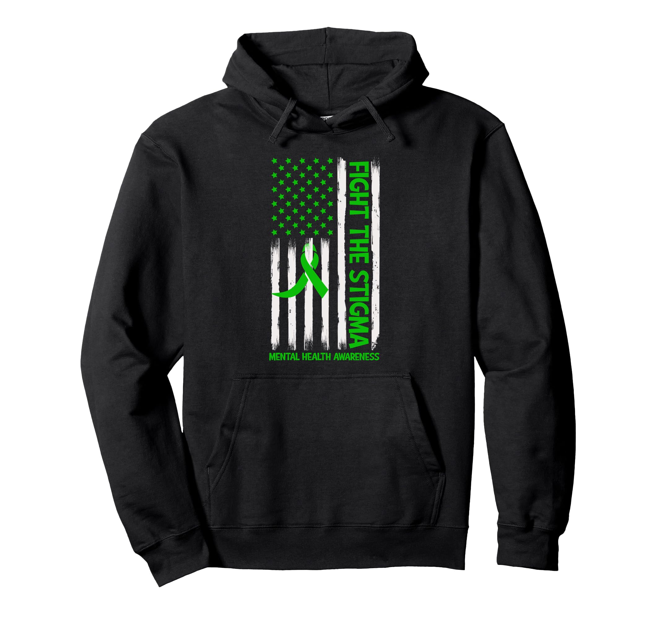 Mental Health Awareness Fight Stigma Hoodie - Streetwear Style Unisex - T-Shirt, Sweatshirt, Hoodie