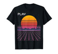 80S Grid Sunset Vaporwave Synthwave T-Shirt - Trendy Graphic for Adults - T-Shirt, Sweatshirt, Hoodie