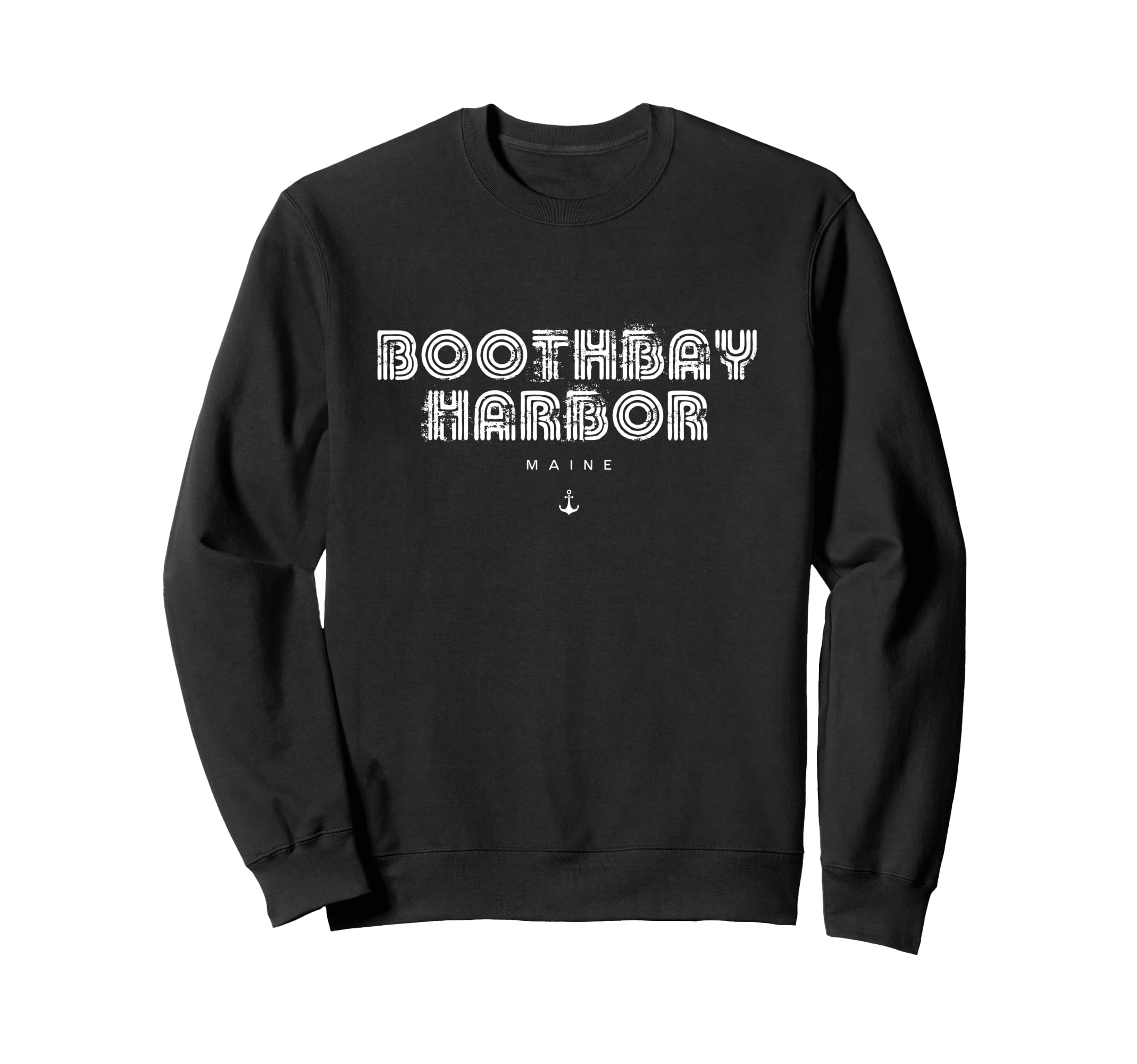 Boothbay Harbor Maine 70S 80S Sweatshirt - Casual Everyday Wear for Adults - T-Shirt, Sweatshirt, Hoodie