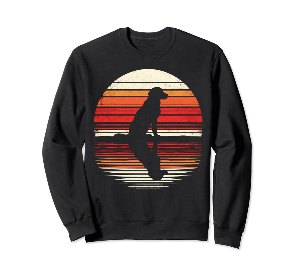 Dog Sunset Safari 70S Sweatshirt - Fun Novelty Design Unisex - T-Shirt, Sweatshirt, Hoodie