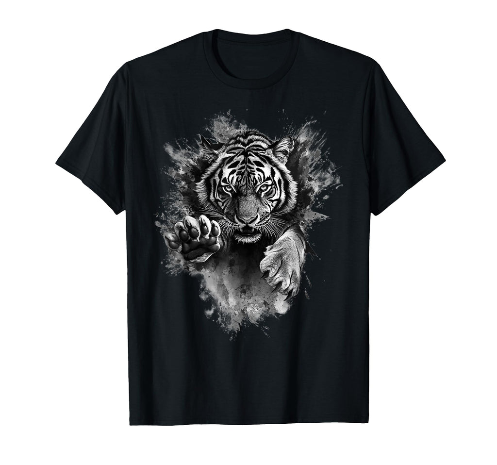 Go Get Tiger Postcard Aesthetic T-Shirt - Fun Novelty Design Men Women - T-Shirt, Sweatshirt, Hoodie