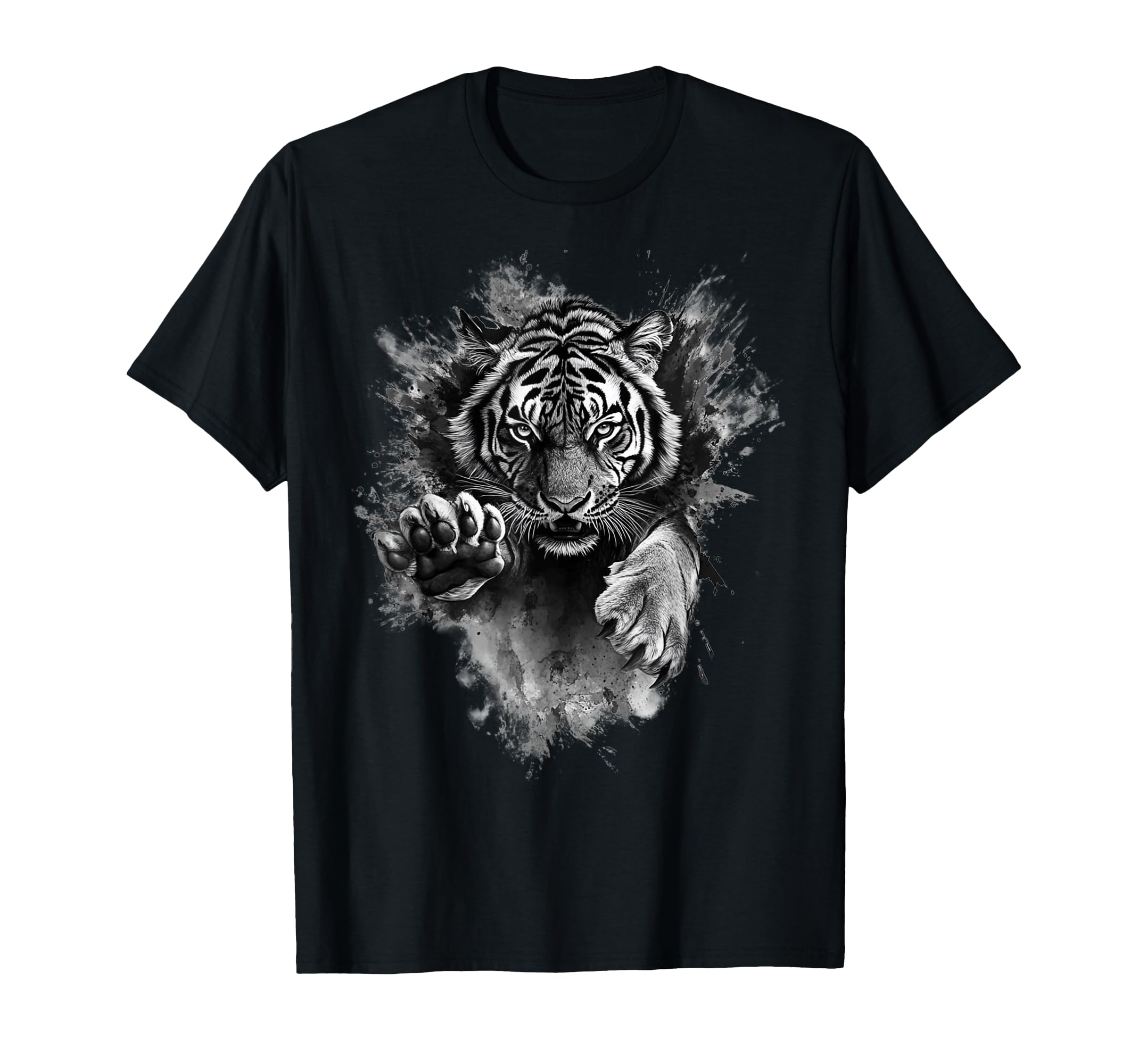 Go Get Tiger Postcard Aesthetic T-Shirt - Fun Novelty Design Men Women - T-Shirt, Sweatshirt, Hoodie