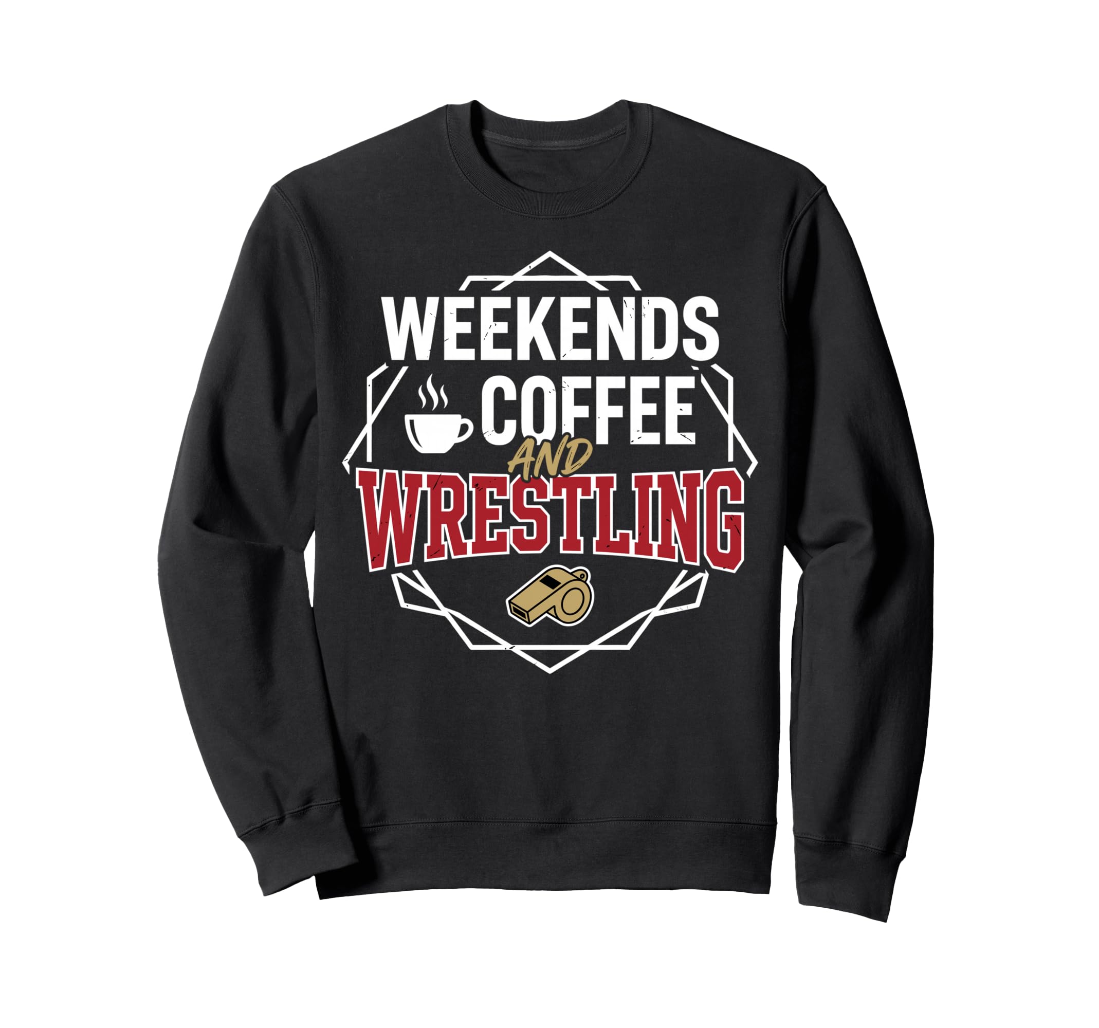 Coffee And Wrestling Cup And Sweatshirt - Aesthetic Graphic Men Women - T-Shirt, Sweatshirt, Hoodie