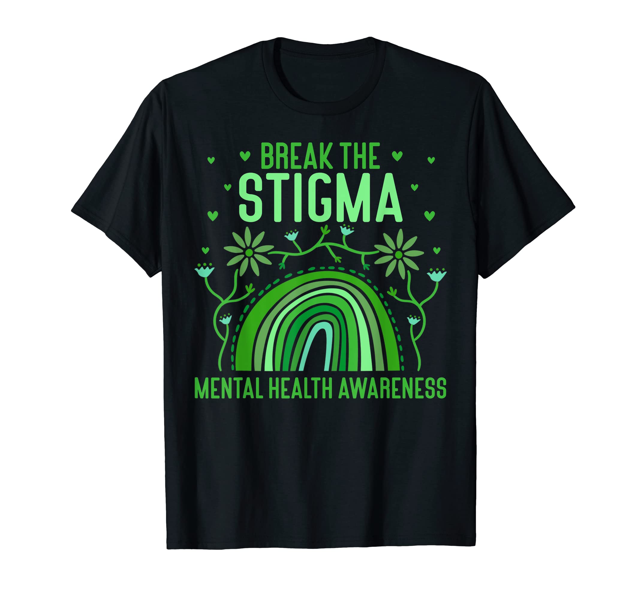 Break Stigma Anxiety Mental Health T-Shirt - Aesthetic Graphic for Adults - T-Shirt, Sweatshirt, Hoodie