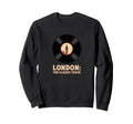 London Track Vinyl Music Art Sweatshirt - Custom Art Print for Adults - T-Shirt, Sweatshirt, Hoodie