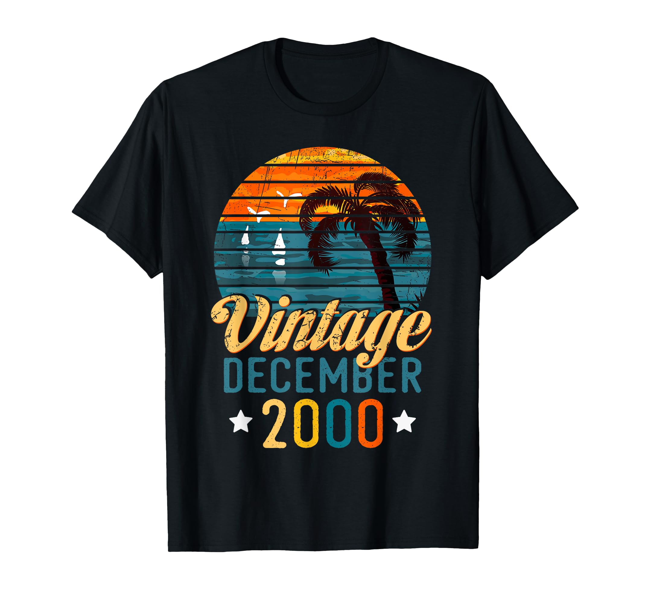 December 2000 Sunset Birthday T-Shirt - Fun Novelty Design for Adults - T-Shirt, Sweatshirt, Hoodie