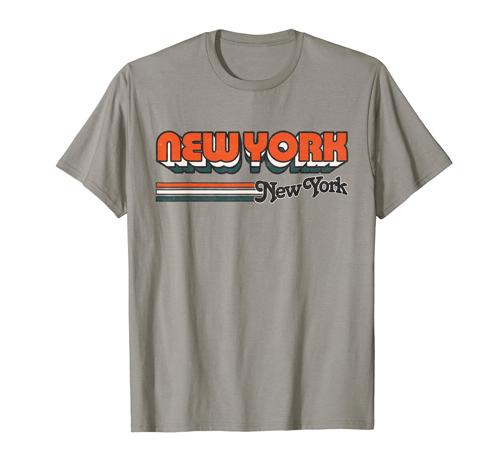 New York Ny Stripes 70S Typography T-Shirt - Novelty Apparel Men Women - T-Shirt, Sweatshirt, Hoodie