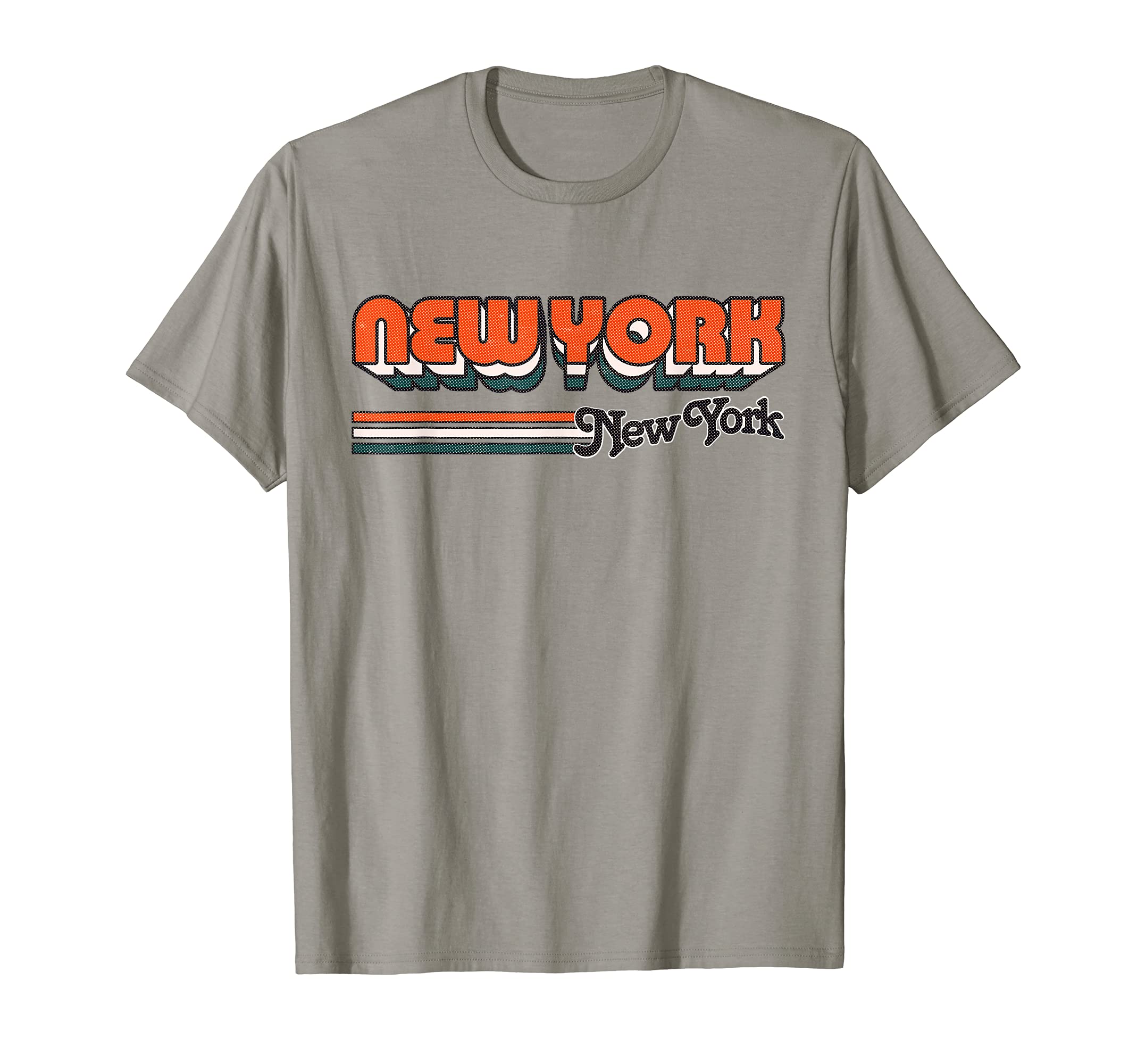 New York Ny Stripes 70S Typography T-Shirt - Novelty Apparel Men Women - T-Shirt, Sweatshirt, Hoodie