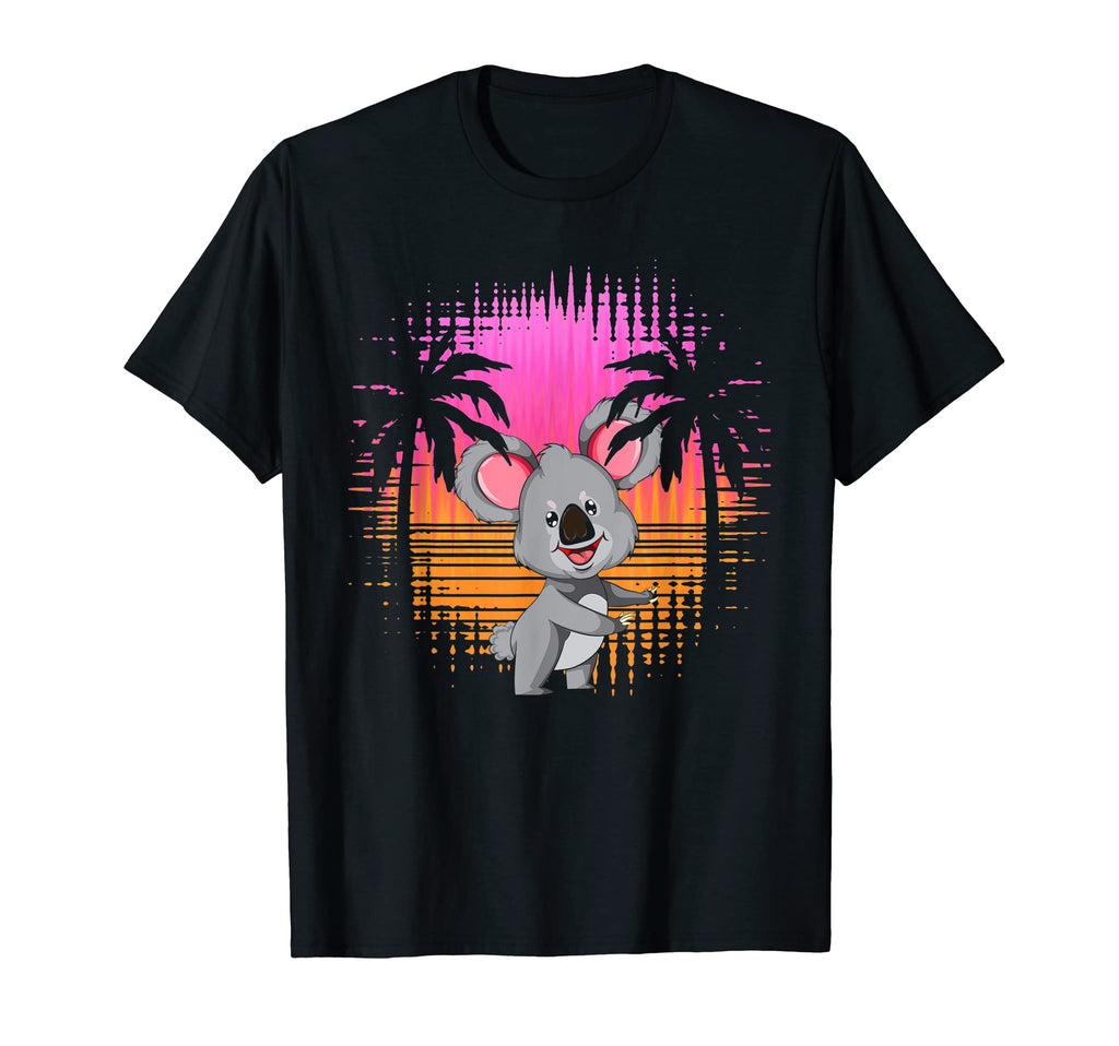 Synthwave Palm Trees Wildlife T-Shirt - Aesthetic Graphic for Adults - T-Shirt, Sweatshirt, Hoodie