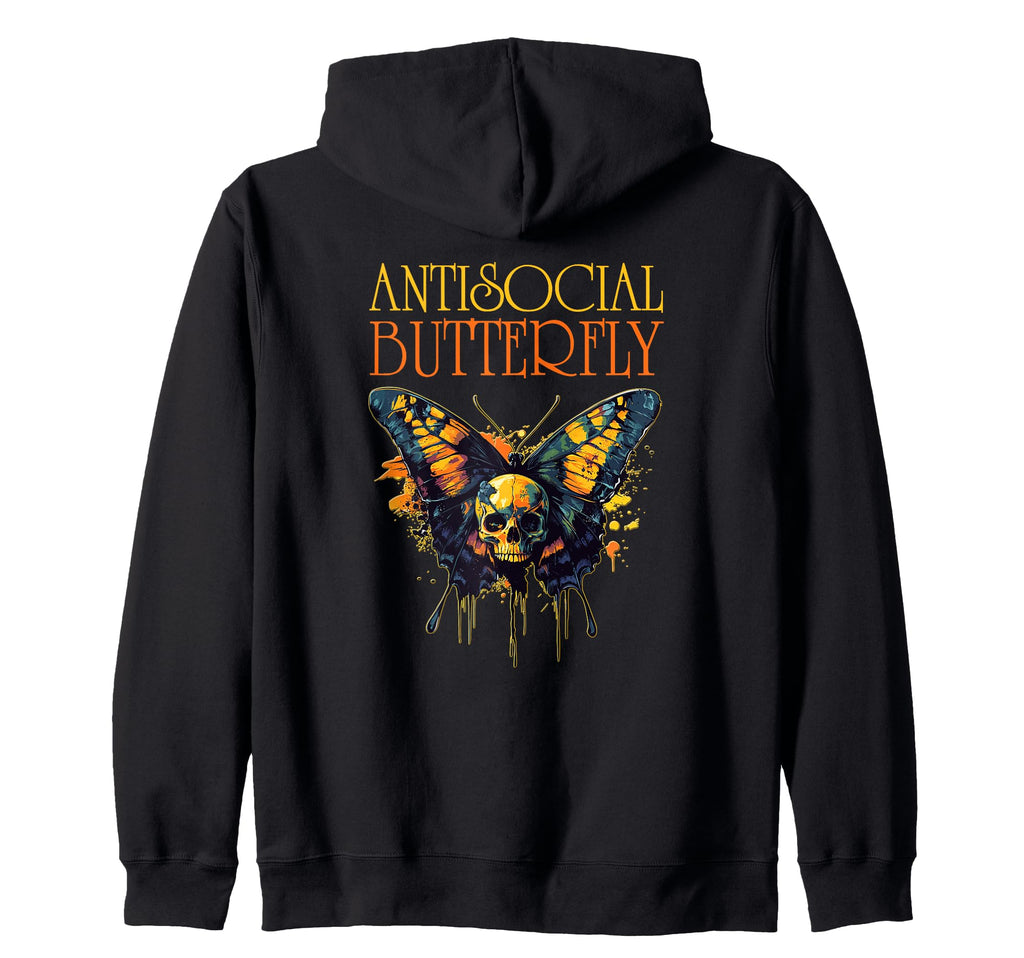Antisocial Butterfly Gift Sweatshirt - Graphic Print for Adults - T-Shirt, Sweatshirt, Hoodie