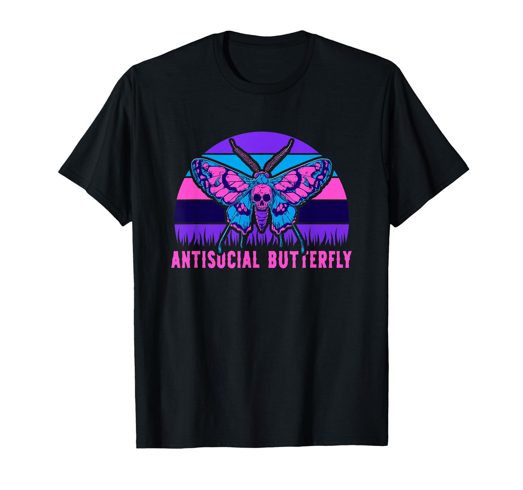 Antisocial Butterfly Gift Sweatshirt - Novelty Apparel Men Women - T-Shirt, Sweatshirt, Hoodie