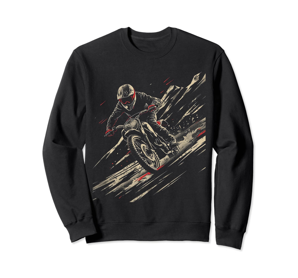 Downhill Race Motorcycle Gift T-Shirt - Novelty Apparel Men Women - T-Shirt, Sweatshirt, Hoodie