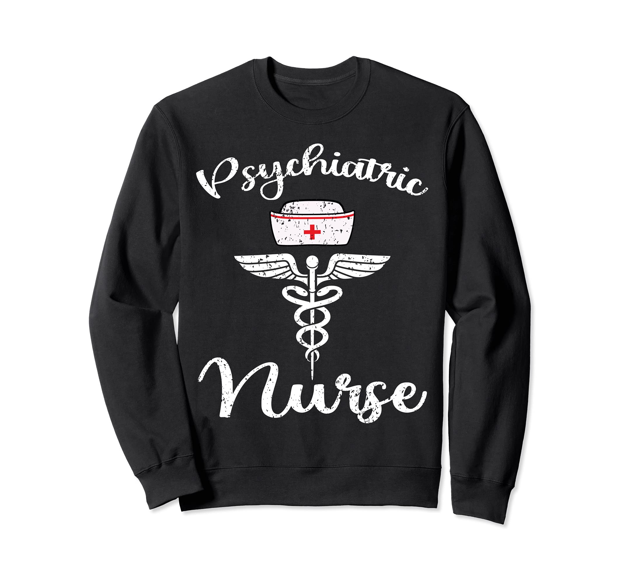 Psychiatric Nurse Rn Mental Health Sweatshirt - Custom Art Print Men Women - T-Shirt, Sweatshirt, Hoodie