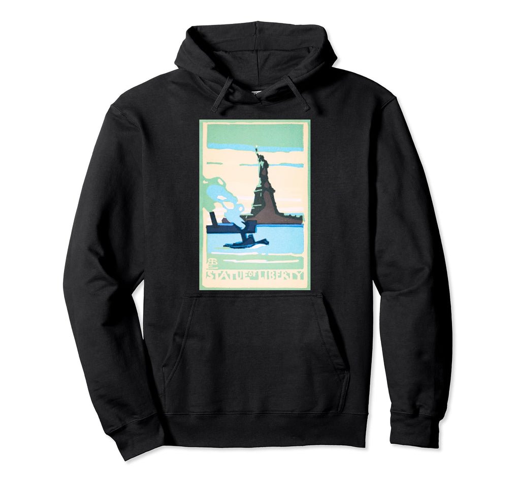 Postcard New York Hoodie - Graphic Print Men Women - T-Shirt, Sweatshirt, Hoodie