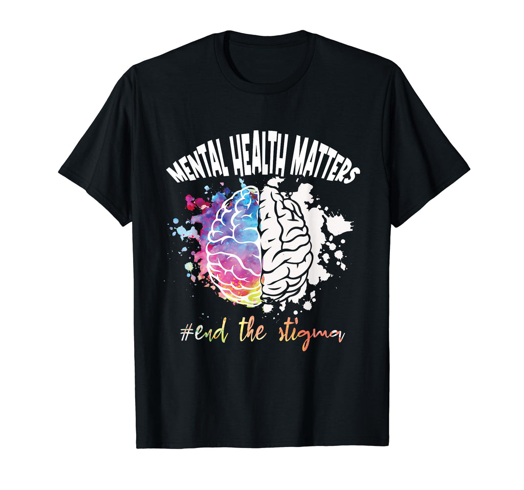 Mental Health Matters End Stigma T-Shirt - Minimalist Print Men Women - T-Shirt, Sweatshirt, Hoodie