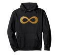 Golden Infinity Neurodiversity Symbol Autism Hoodie - Graphic Print Unisex - T-Shirt, Sweatshirt, Hoodie