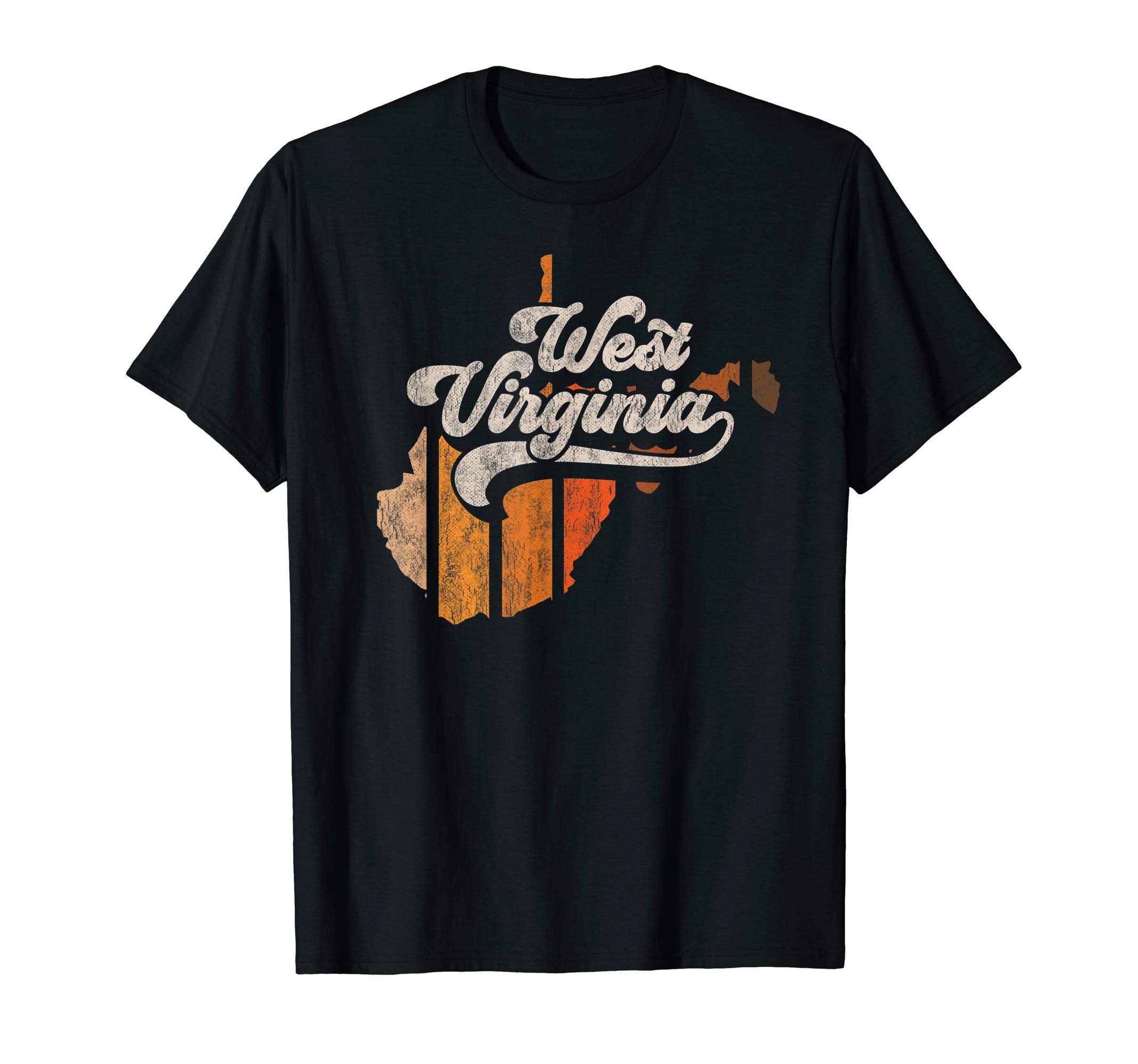 West Virginia Home 70S Stripes T-Shirt - Minimalist Print for Adults - T-Shirt, Sweatshirt, Hoodie