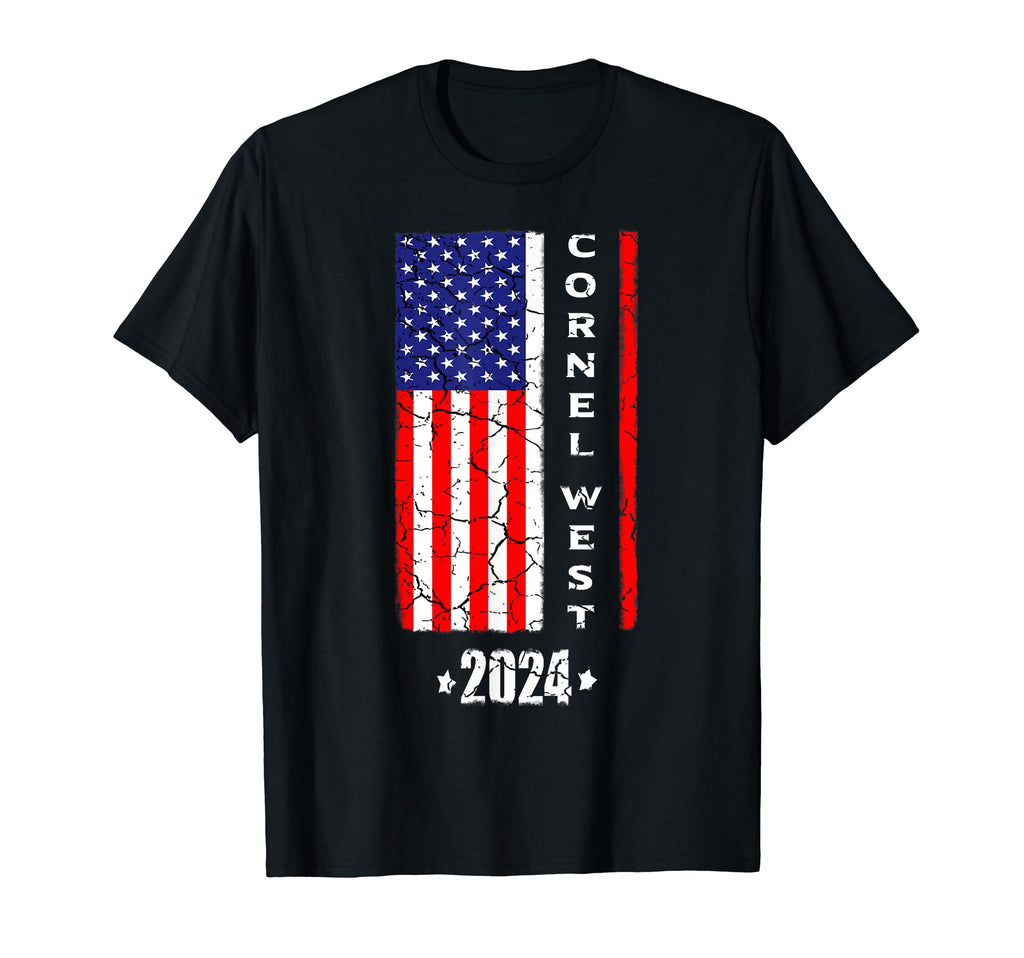 Cornel West 2024 American Usa Flag T-Shirt - Novelty Apparel Men Women - T-Shirt, Sweatshirt, Hoodie
