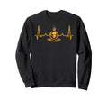 Mindfulness Buddha Heartbeat Sweatshirt - Custom Art Print Men Women - T-Shirt, Sweatshirt, Hoodie