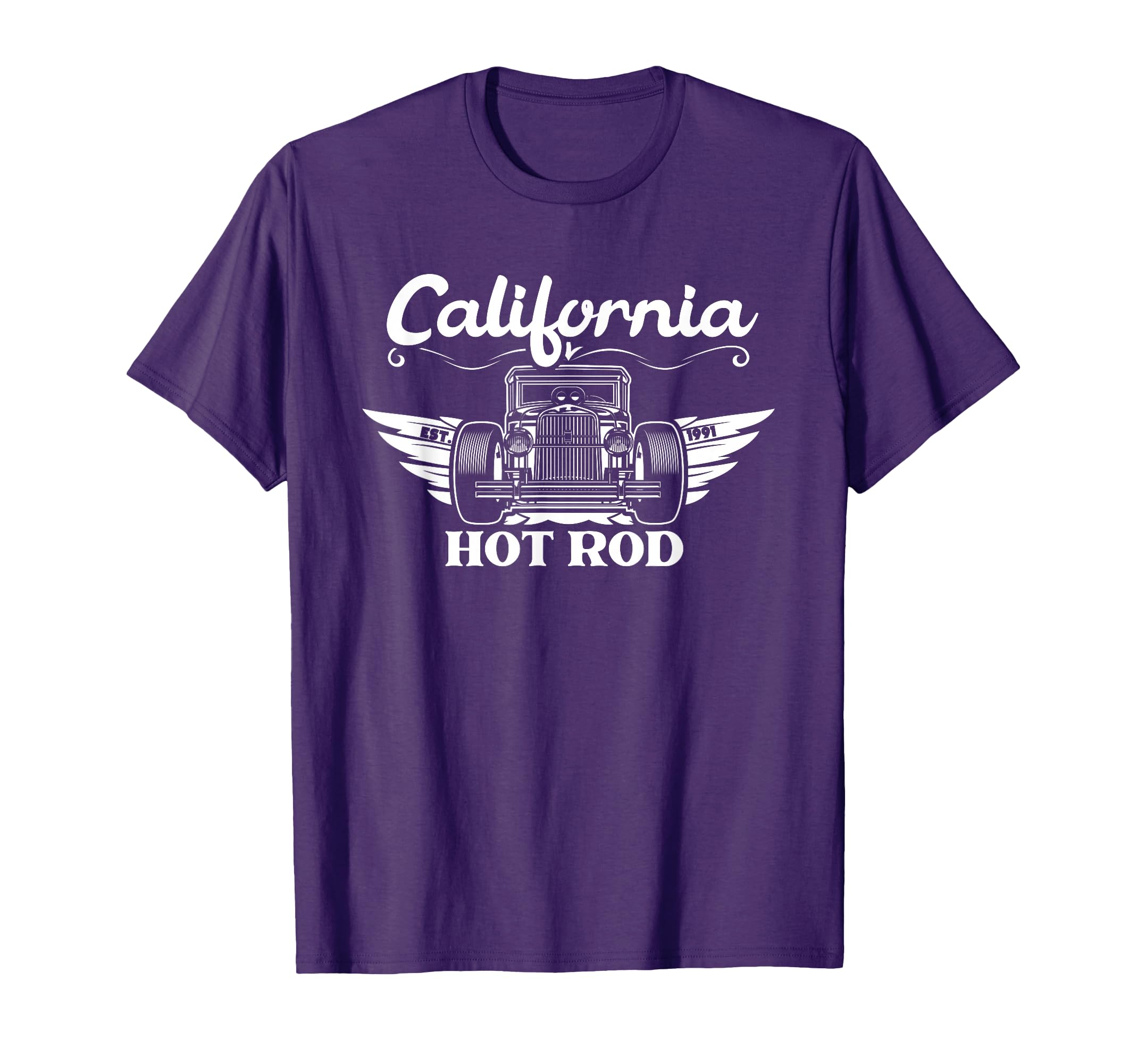 American California Old Hot Rod Muscle T-Shirt - Trendy Graphic for Adults - T-Shirt, Sweatshirt, Hoodie