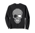 Bipolar Checkered Skull Skeleton Sweatshirt - Casual Everyday Wear Unisex - T-Shirt, Sweatshirt, Hoodie
