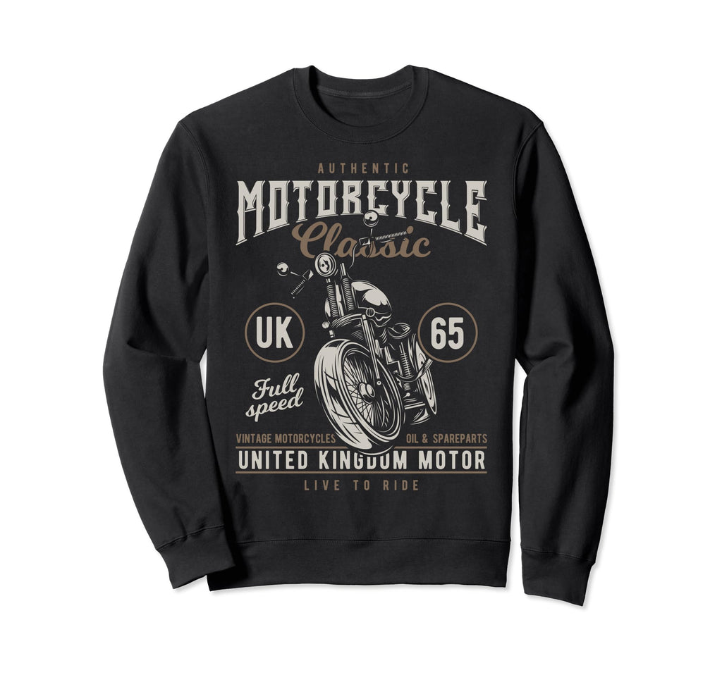 Biker Uk British 65 Kingdom Custom Sweatshirt - Graphic Print Men Women - T-Shirt, Sweatshirt, Hoodie