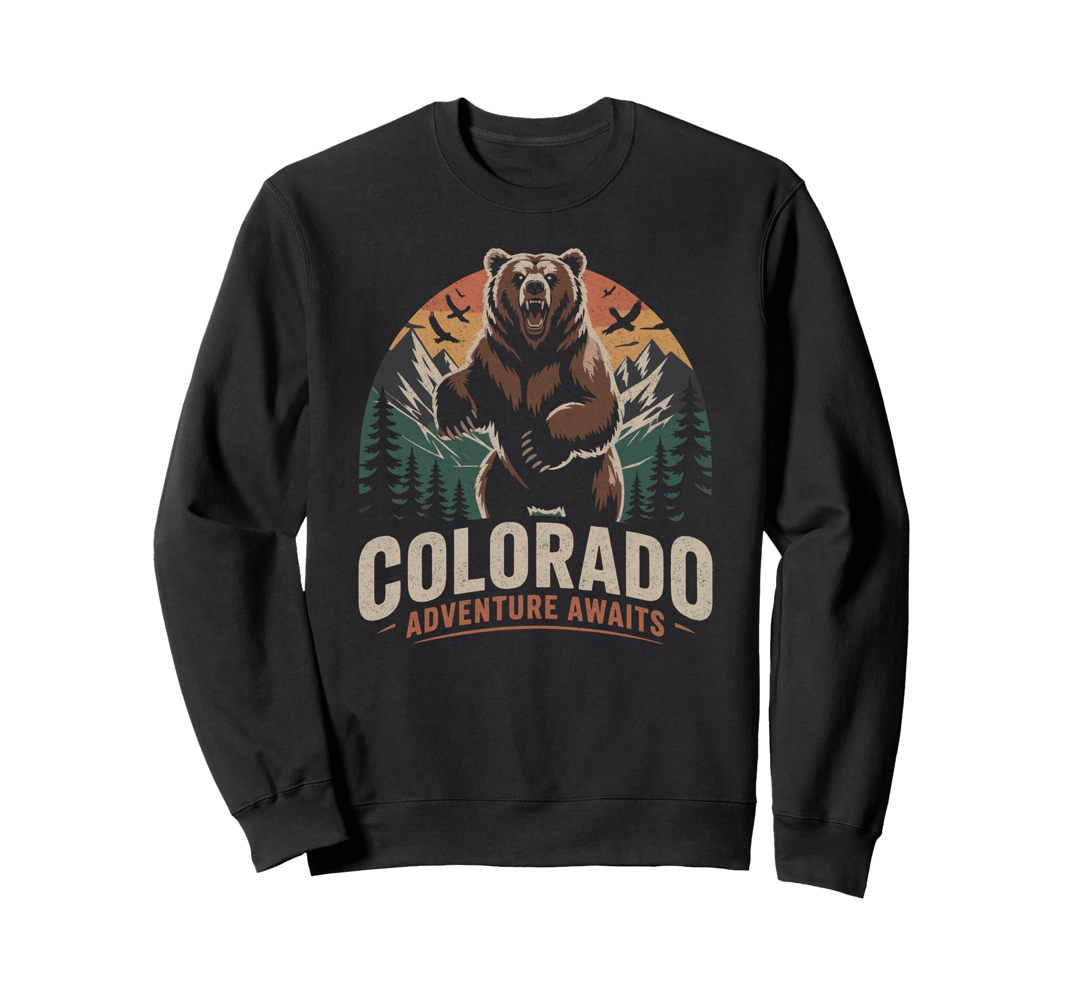 Colorado Mountains Nature Hiking Sweatshirt - Fun Novelty Design for Adults - T-Shirt, Sweatshirt, Hoodie