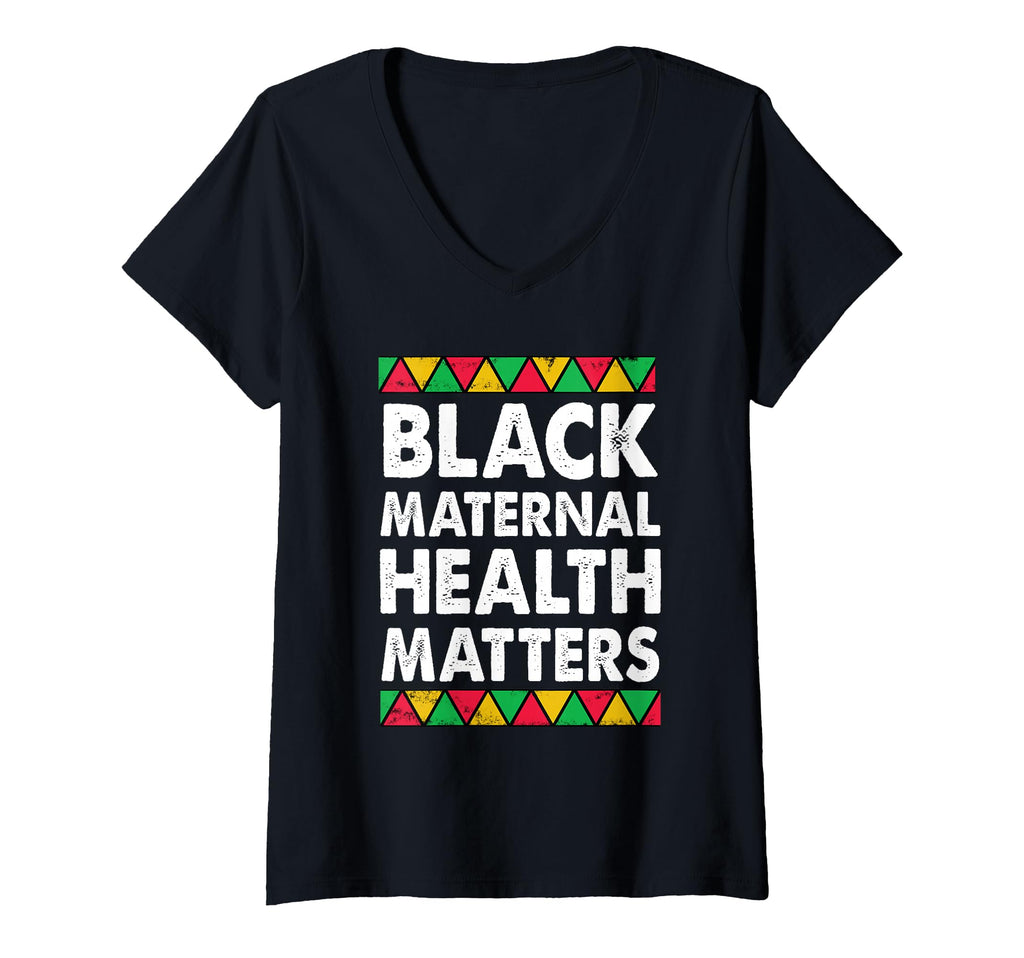 Womens Black Maternal Health T-Shirt - Fun Novelty Design for Adults - T-Shirt, Sweatshirt, Hoodie