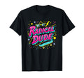 Radical Dude 80S Neon Skateboard T-Shirt - Fun Novelty Design for Adults - T-Shirt, Sweatshirt, Hoodie