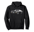 1969 69 Nova Ss Muscle Car Silhouette Hoodie - Novelty Apparel Men Women - T-Shirt, Sweatshirt, Hoodie