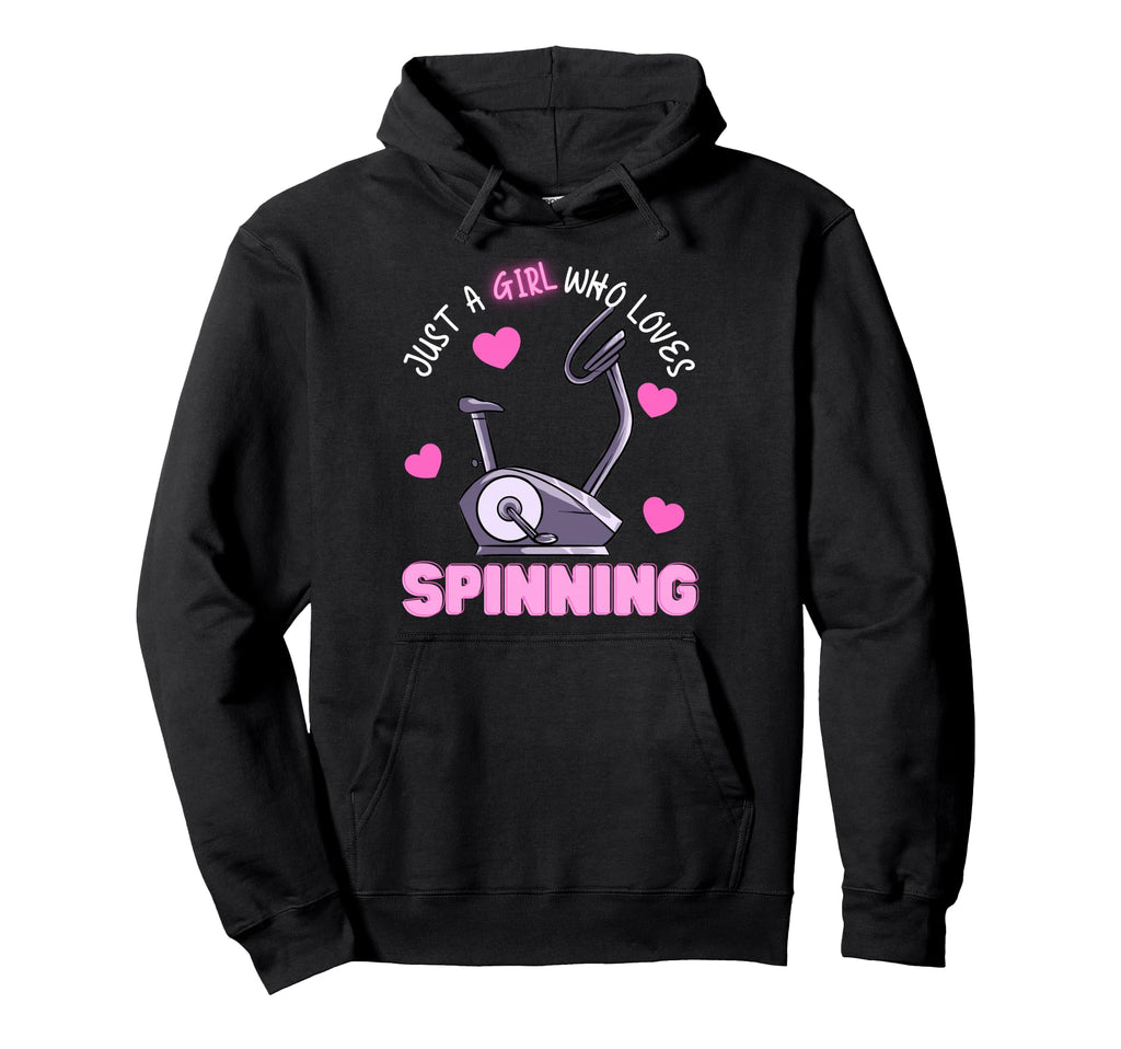 Just Who Loves Spinning Spin Bike Hoodie - Streetwear Style for Adults - T-Shirt, Sweatshirt, Hoodie