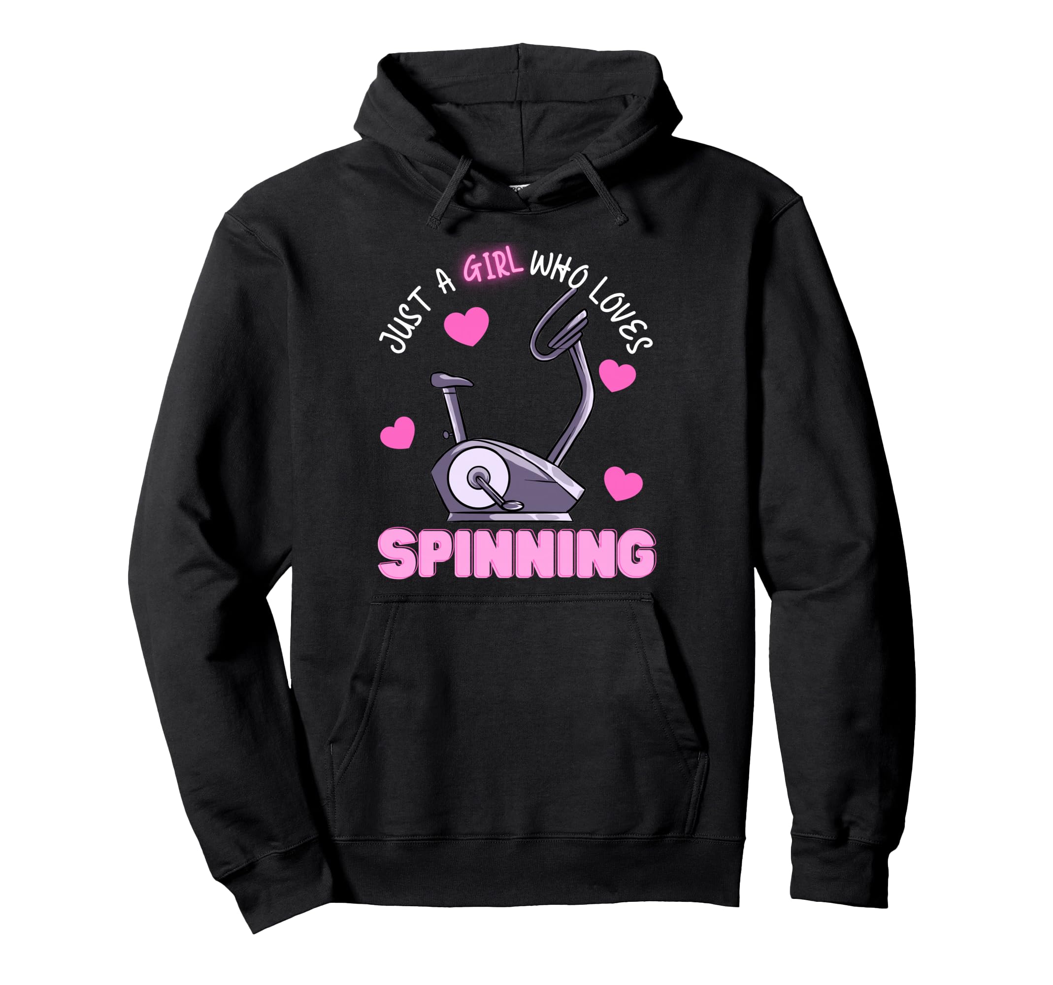 Just Who Loves Spinning Spin Bike Hoodie - Streetwear Style for Adults - T-Shirt, Sweatshirt, Hoodie