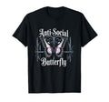 Gothic Antisocial Butterfly Aesthetic T-Shirt - Custom Art Print Men Women - T-Shirt, Sweatshirt, Hoodie