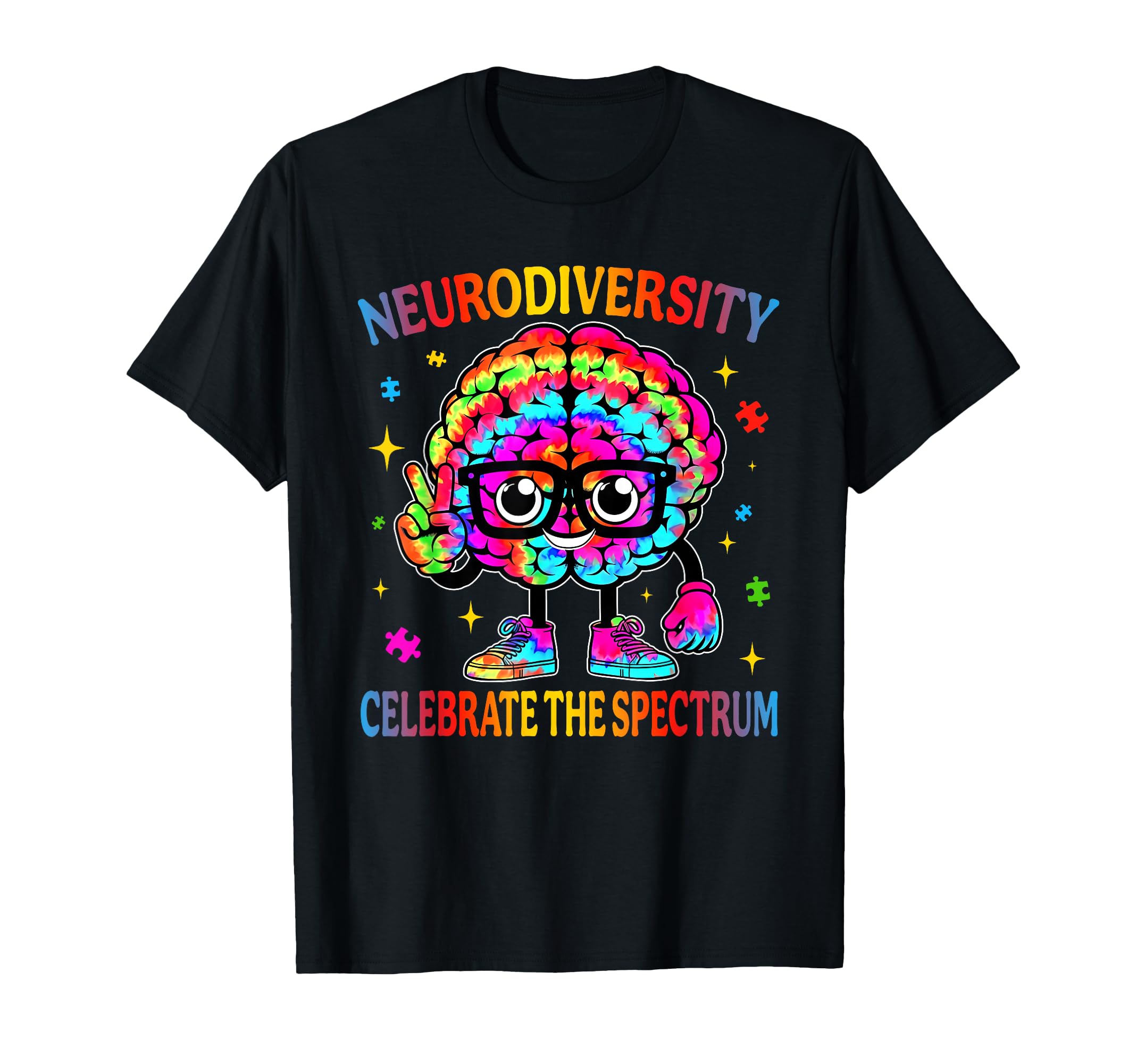 Neurodiversity Brain Autism Awareness T-Shirt - Minimalist Print Unisex - T-Shirt, Sweatshirt, Hoodie