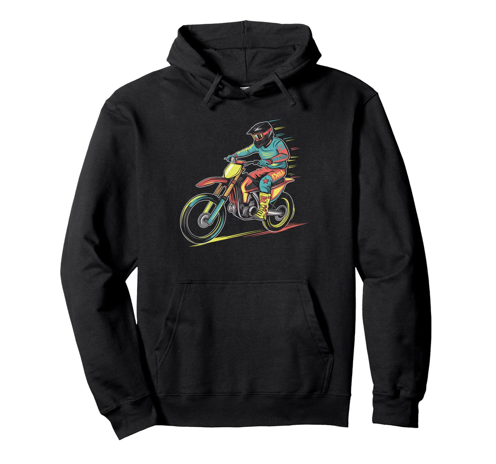 Dirt Bike Rider Motorcycle Motocross Usa Hoodie - Custom Art Print Unisex - T-Shirt, Sweatshirt, Hoodie