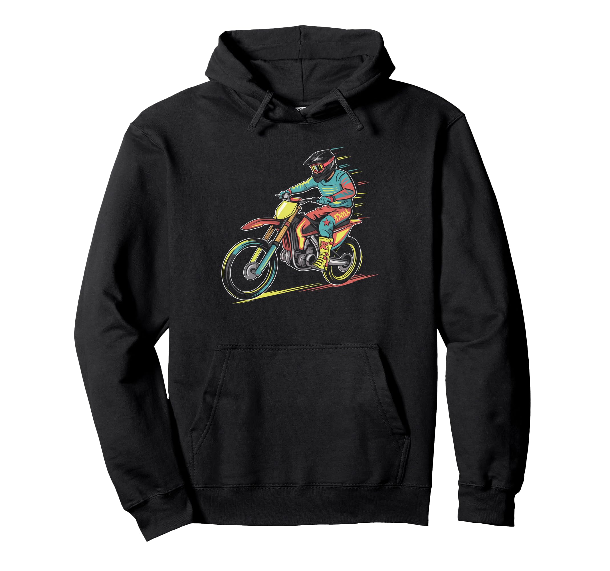 Dirt Bike Rider Motorcycle Motocross Usa Hoodie - Custom Art Print Unisex - T-Shirt, Sweatshirt, Hoodie
