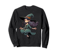 Meditation Witch Yoga Pose Relaxing Sweatshirt - Aesthetic Graphic Unisex - T-Shirt, Sweatshirt, Hoodie