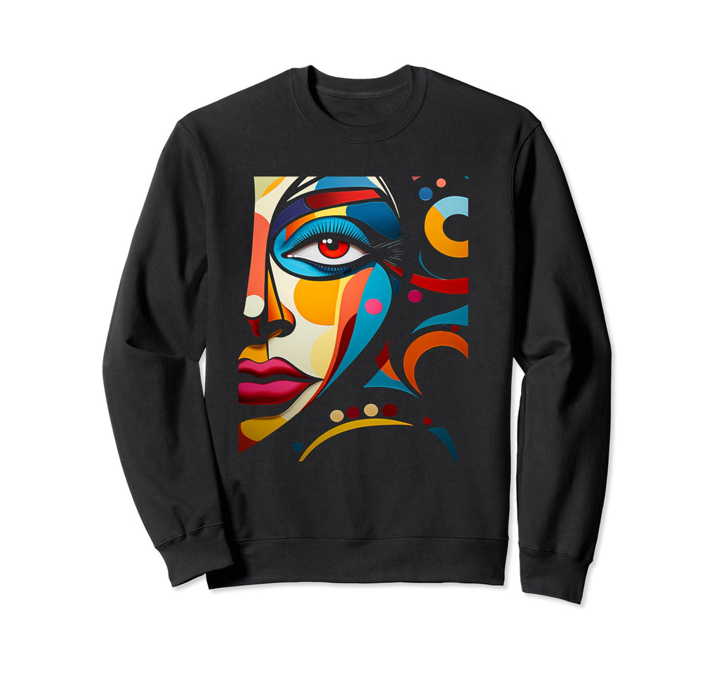 Abstract Colorful 60S 70S Sweatshirt - Casual Everyday Wear Men Women - T-Shirt, Sweatshirt, Hoodie
