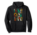 Mid Century Long Neck Cats 50S 60S Hoodie - Custom Art Print Men Women - T-Shirt, Sweatshirt, Hoodie