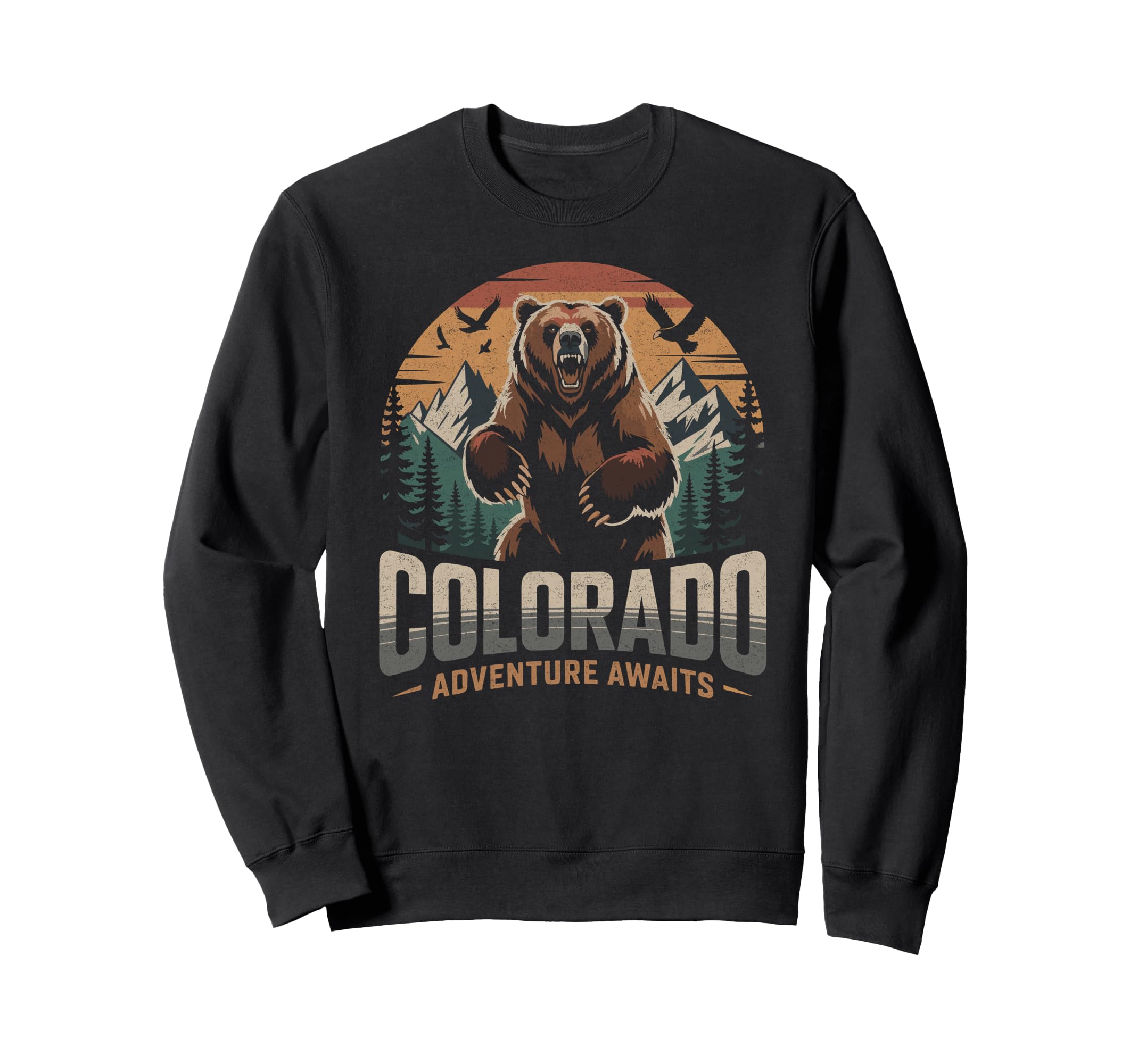 Colorado Mountains Nature Hiking Sweatshirt - Custom Art Print Men Women - T-Shirt, Sweatshirt, Hoodie