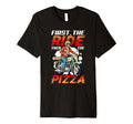 First Ride Then Pizza Funny Motorcycle T-Shirt - Graphic Print for Adults - T-Shirt, Sweatshirt, Hoodie