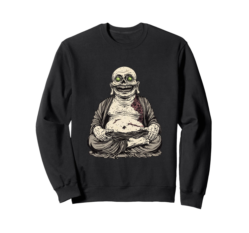 Zombie Buddha Meditation Sweatshirt - Casual Everyday Wear for Adults - T-Shirt, Sweatshirt, Hoodie
