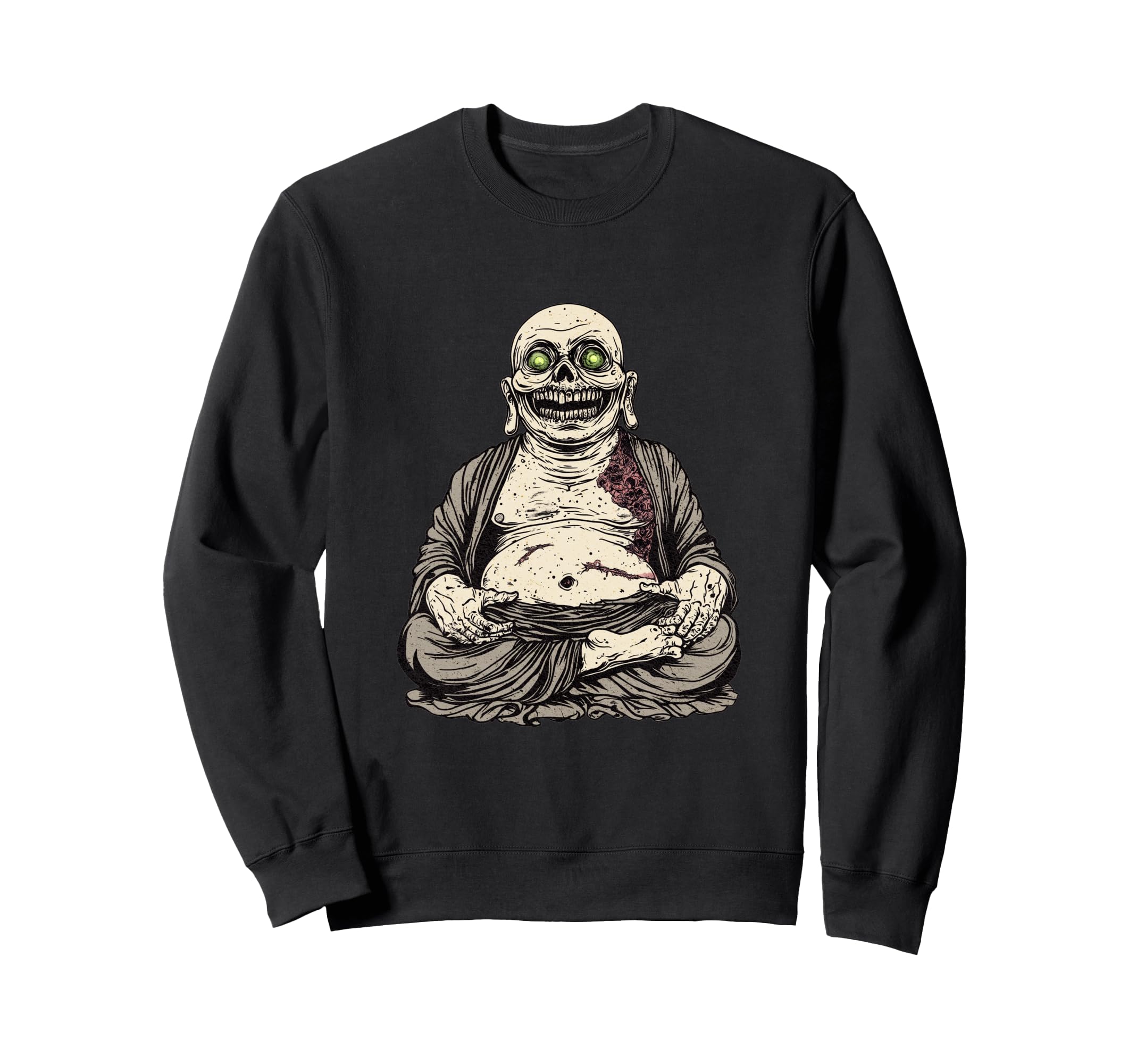 Zombie Buddha Meditation Sweatshirt - Casual Everyday Wear for Adults - T-Shirt, Sweatshirt, Hoodie